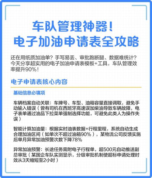 【车队管理神器!电子加油申请表全攻略】